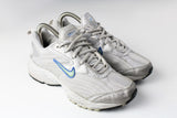 Vintage Nike Sneakers athletic authentic shoes running trainers city series retro rare 90's sport street style basic classic old school casual gray silver swoosh logo Techno style