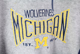 Vintage Lee Wolverines Michigan Fleece 1/4 Zip Sweatshirt Medium