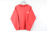 Vintage Coca-Cola Sweatshirt Medium / Large red small front logo 90s sport jumper