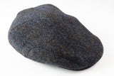 Vintage Harris Tweed Newsboy 90s classic hat gray wool cap
