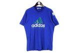 Vintage Adidas Equipment T-Shirt Medium / Large blue big logo retro cotton top