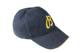 Vintage Breitling Cap navy blue big logo 90s retro luxury watch hat