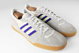 Vintage Adidas Sneakers US 10 gray suede indoor retro style sport shoes 90s trainers