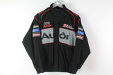 Vintage Audi Jacket Small big logo 90s racing F1 Formula 1 Germany team sport jacket