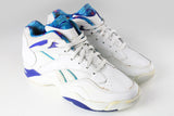 Vintage Reebok Sneakers Women's US 7 white retro trainers 90s sport style shoes aerobic classic