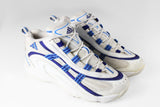 Vintage Adidas Sneakers Women's US 7 white blue basketball style 90s retro sport style trainers