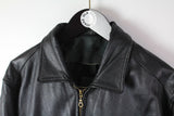 Vintage Adidas Equipment Leather Jacket Small / Medium