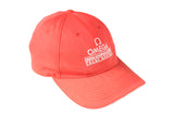Vintage Omega Cap red 90s sport style hat luxury watch