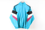 Vintage Adidas Track Jacket Medium blue 90s sport windbreaker