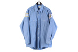Vintage Chicago Police Shirt XLarge made in USA retro style authentic blouse