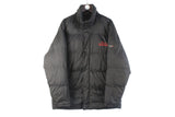 Vintage Michael Schumacher Ferrari Puffer Jacket Large black racing Formula 1 F1 collection down jacket 90s