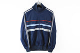 Vintage Adidas Track Jacket Medium blue classic 80s made in Hungary retro style windbreaker