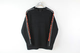 Vintage Harley Davidson Sweater Small full sleeve logo 80s made in Hong Kong black jumper