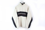 Vintage Reebok Fleece Medium membership classic 90s beige sweater