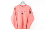 Vintage MAUI Sharkman 1991 Sweatshirt Small pink big logo 90s surfing rare sport jumper