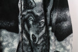 Vintage Wolf Fleece Full Zip Large