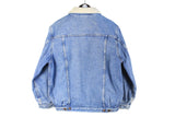 Vintage Denim Sherpa Jacket Small