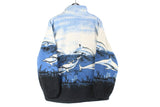 Vintage Dolphins Fleece Full Zip Large