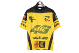 Vintage Valentino Rossi T-Shirt Medium 46 Valerossi Moto GP retro racing tee polyester