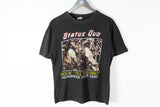 Vintage Status Quo 1992 T-Shirt Small rock till you drop black big logo 90s cotton shirt