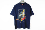 Vintage Andre Agassi Pepsi Max Hanes T-Shirt Large blue big logo Nike 90s tennis top