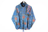 Vintage Rodeo Fleece Half Zip Small blue 90s multicolor sweater