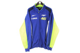 Vintage Yamaha Valentino Rossi Sweatshirt Full Zip XXLarge cardigan blue green acid style the Doctor Valerossi jumper 00s authentic racing sport style