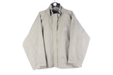 Vintage Subaru Jacket Women's XLarge racing rally 90s 00s gray cotton heavy sport style windbreaker