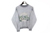 Vintage Golfing Sweatshirt Small gray 90s big logo retro style crewneck