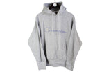 Vintage Champion Hoodie Small gray hooded 90's jumper