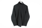 Vintage Nike Fleece 1/4 Zip Large black 90s outdoor small swoosh logo jumper
