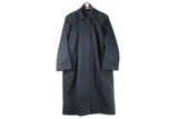 Vintage Burberrys Coat Women’s Large navy blue 90s retro made in England classic streetwear jacket