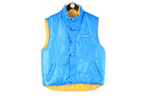 Vintage Renault F1 Vest Large blue yellow racing 00s Alonso Fernando Formula 1 sleeveless jacket