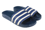 Vintage Adidas Flip Flops US 7.5 blue white made in Yugoslavia retro classic 80s shoes
