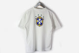 Vintage Nike Brasil T-Shirt Small football big logo 90s tee
