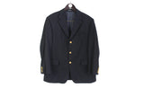 Vintage Yves Saint Laurent Blazer XLarge blue 3 buttons 80's classic style golden buttons
