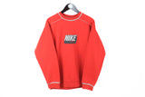 Vintage Nike Sweatshirt XLarge red crewneck 90s sports style jumper