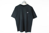 Vintage Nike T-Shirt Medium black cotton 90s dark tee