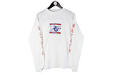 Vintage Yamaha Mathys Long Sleeve T-Shirt Medium white big logo Bonventre sport style racing sweatshirt jumper white