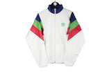 Vintage Adidas Tracksuit Medium white purple 90s retro sport style jacket and pants