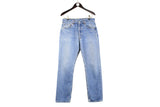 Vintage Levi's 501 Jeans W 32 L 32 blue denim trousers USA style classic work wear jeans