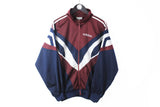Vintage Adidas Track Jacket Large red blue 90s sport style windbreaker Germany brand