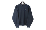 Vintage Reebok Sweatshirt Medium blue 90's small logo crewneck