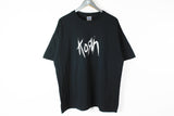 Vintage Korn 2003 T-Shirt XLarge 00s black big logo freak