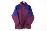 Vintage Berghaus Jacket Women's 10 burgundy red 90s extreme outdoor extreme raincoat windbreaker