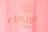 Vintage Chanel Embroidery Logo Bootleg T-Shirt Small
