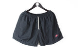 Vintage Nike Shorts Large black 90s small logo retro style sport shorts