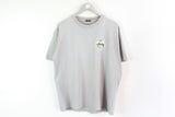 Vintage Stussy T-Shirt Large / XLarge big logo gray skateboarding tee