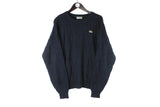 Vintage Lacoste Sweater Large made in France pullover 90s retro crewneck jumper