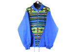 Vintage Fleece Full Zip XLarge full zip 90s retro sport style jumper ski sweater
